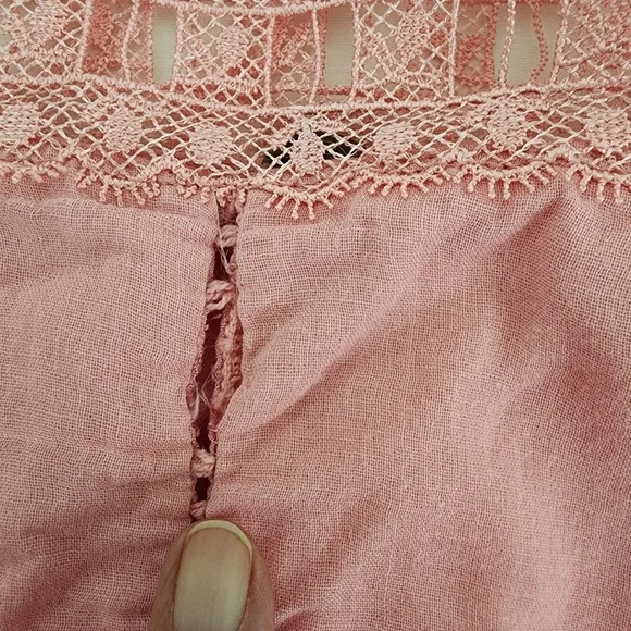 Free People Verona Pink Boho Dress Size XS - Picture 10 of 13